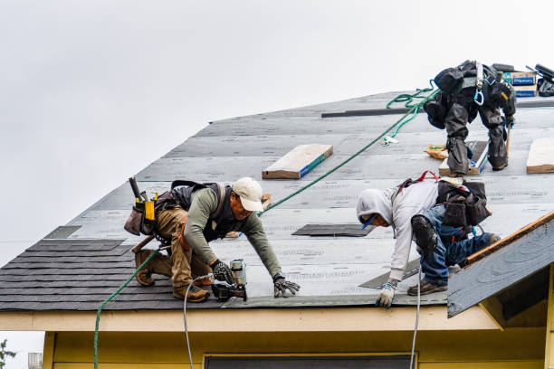 Professional Roofing technician working in Lawrence Township, NJ
